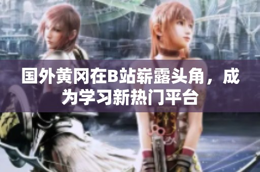 国外黄冈在B站崭露头角，成为学习新热门平台