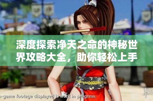 深度探索净天之命的神秘世界攻略大全，助你轻松上手游戏之旅