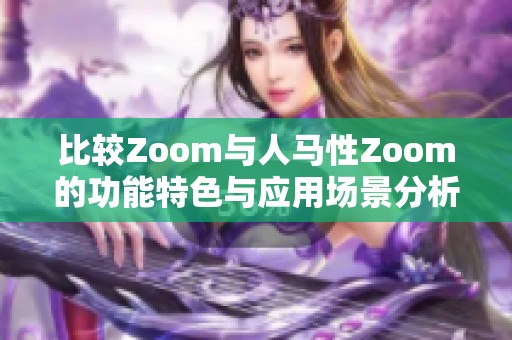 比较Zoom与人马性Zoom的功能特色与应用场景分析