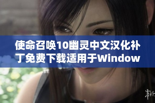 使命召唤10幽灵中文汉化补丁免费下载适用于Windows 10系统