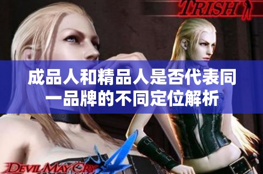 成品人和精品人是否代表同一品牌的不同定位解析