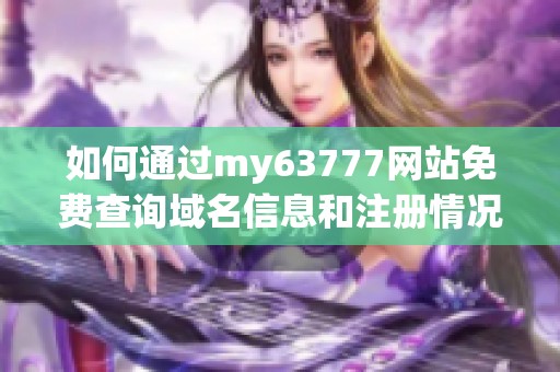 如何通过my63777网站免费查询域名信息和注册情况