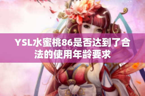 YSL水蜜桃86是否达到了合法的使用年龄要求