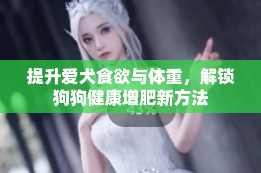 提升爱犬食欲与体重，解锁狗狗健康增肥新方法