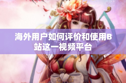 海外用户如何评价和使用B站这一视频平台