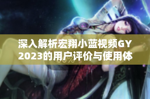 深入解析宏翔小蓝视频GY2023的用户评价与使用体验