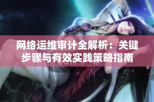网络运维审计全解析：关键步骤与有效实践策略指南