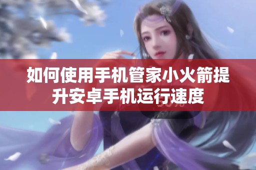 如何使用手机管家小火箭提升安卓手机运行速度