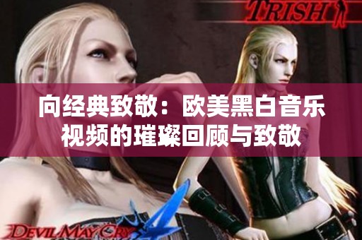 向经典致敬：欧美黑白音乐视频的璀璨回顾与致敬