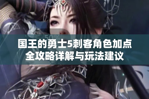 国王的勇士5刺客角色加点全攻略详解与玩法建议