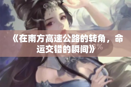 《在南方高速公路的转角，命运交错的瞬间》