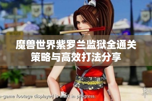 魔兽世界紫罗兰监狱全通关策略与高效打法分享