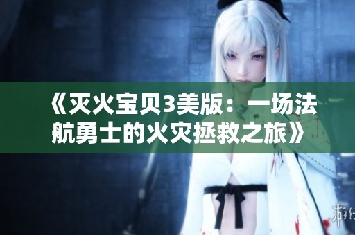 《灭火宝贝3美版：一场法航勇士的火灾拯救之旅》