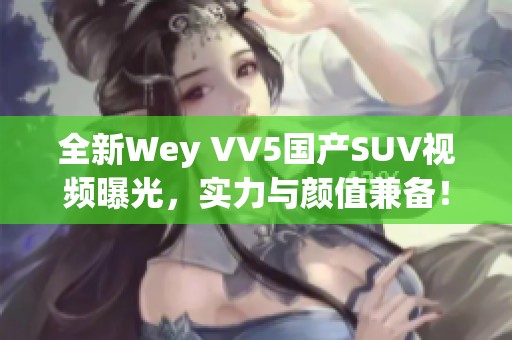 全新Wey VV5国产SUV视频曝光，实力与颜值兼备！