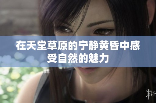 在天堂草原的宁静黄昏中感受自然的魅力