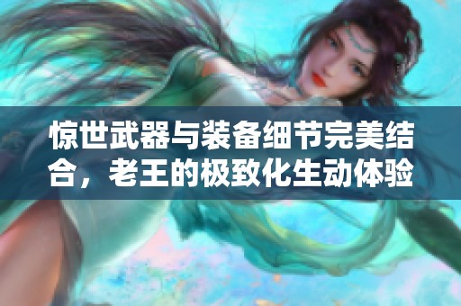 惊世武器与装备细节完美结合，老王的极致化生动体验！