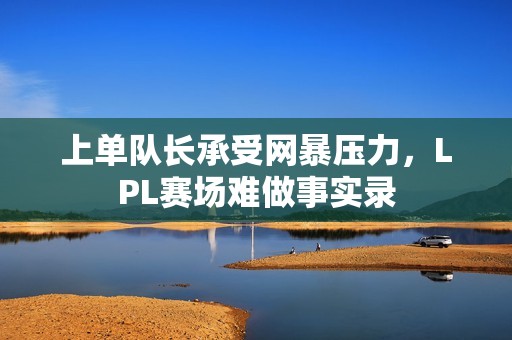 上单队长承受网暴压力，LPL赛场难做事实录