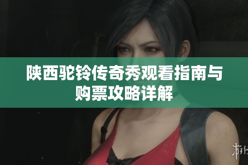 陕西驼铃传奇秀观看指南与购票攻略详解