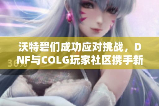 沃特碧们成功应对挑战，DNF与COLG玩家社区携手新征程