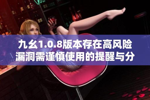 九幺1.0.8版本存在高风险漏洞需谨慎使用的提醒与分析