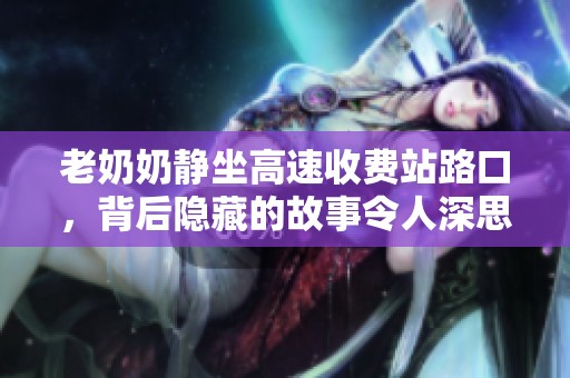 老奶奶静坐高速收费站路口，背后隐藏的故事令人深思