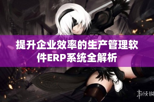 提升企业效率的生产管理软件ERP系统全解析