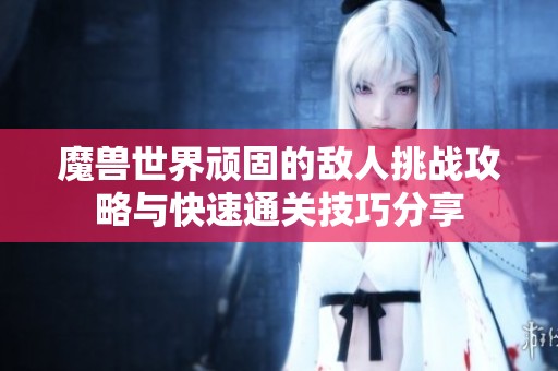 魔兽世界顽固的敌人挑战攻略与快速通关技巧分享