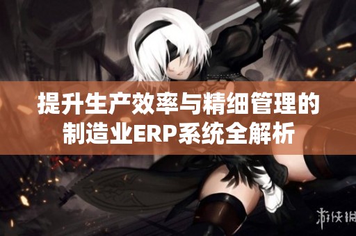 提升生产效率与精细管理的制造业ERP系统全解析