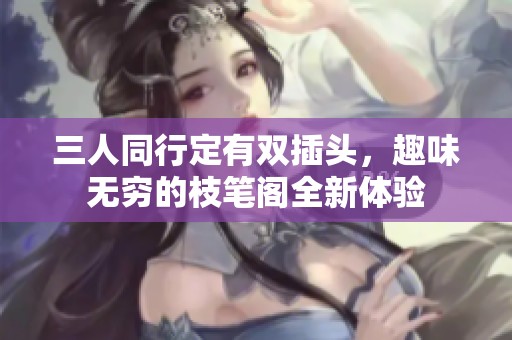 三人同行定有双插头，趣味无穷的枝笔阁全新体验