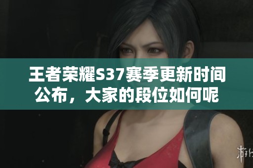 王者荣耀S37赛季更新时间公布，大家的段位如何呢