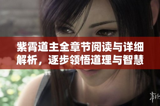 紫霄道主全章节阅读与详细解析，逐步领悟道理与智慧