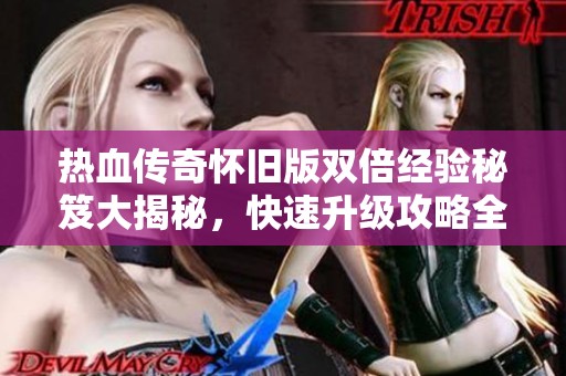 热血传奇怀旧版双倍经验秘笈大揭秘，快速升级攻略全解析