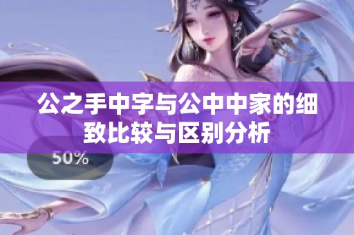 公之手中字与公中中家的细致比较与区别分析