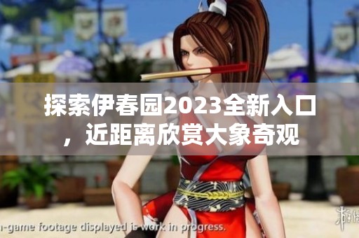 探索伊春园2023全新入口，近距离欣赏大象奇观