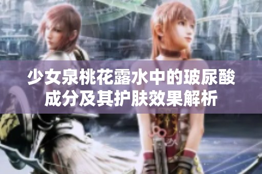 少女泉桃花露水中的玻尿酸成分及其护肤效果解析