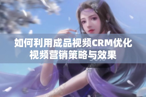 如何利用成品视频CRM优化视频营销策略与效果