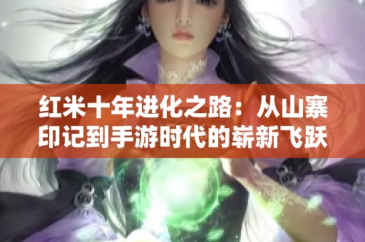 红米十年进化之路：从山寨印记到手游时代的崭新飞跃