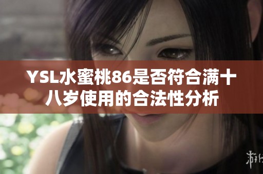YSL水蜜桃86是否符合满十八岁使用的合法性分析
