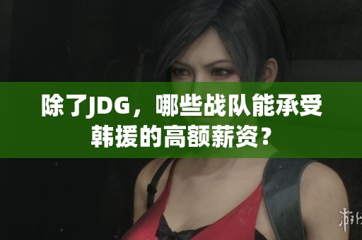 除了JDG，哪些战队能承受韩援的高额薪资？