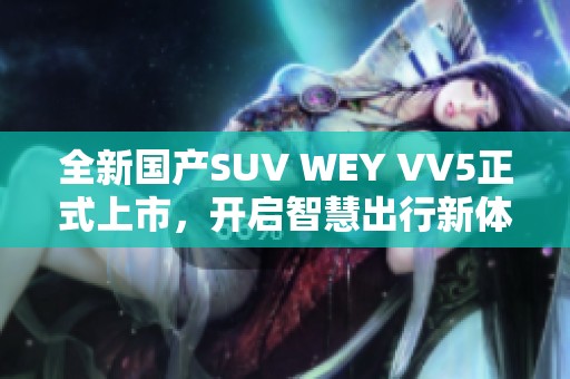 全新国产SUV WEY VV5正式上市，开启智慧出行新体验