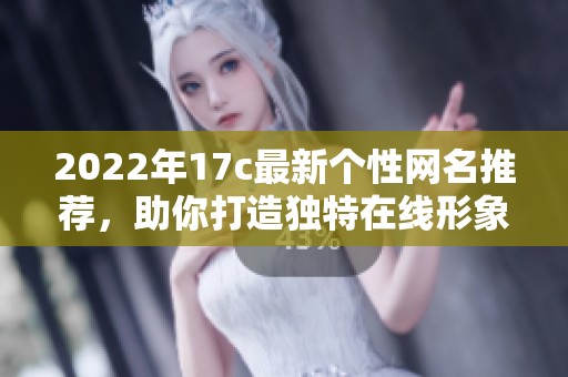 2022年17c最新个性网名推荐，助你打造独特在线形象