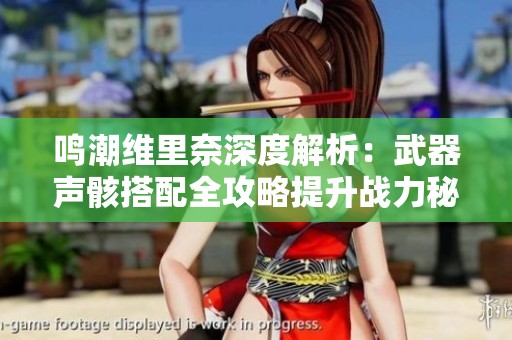 鸣潮维里奈深度解析：武器声骸搭配全攻略提升战力秘诀